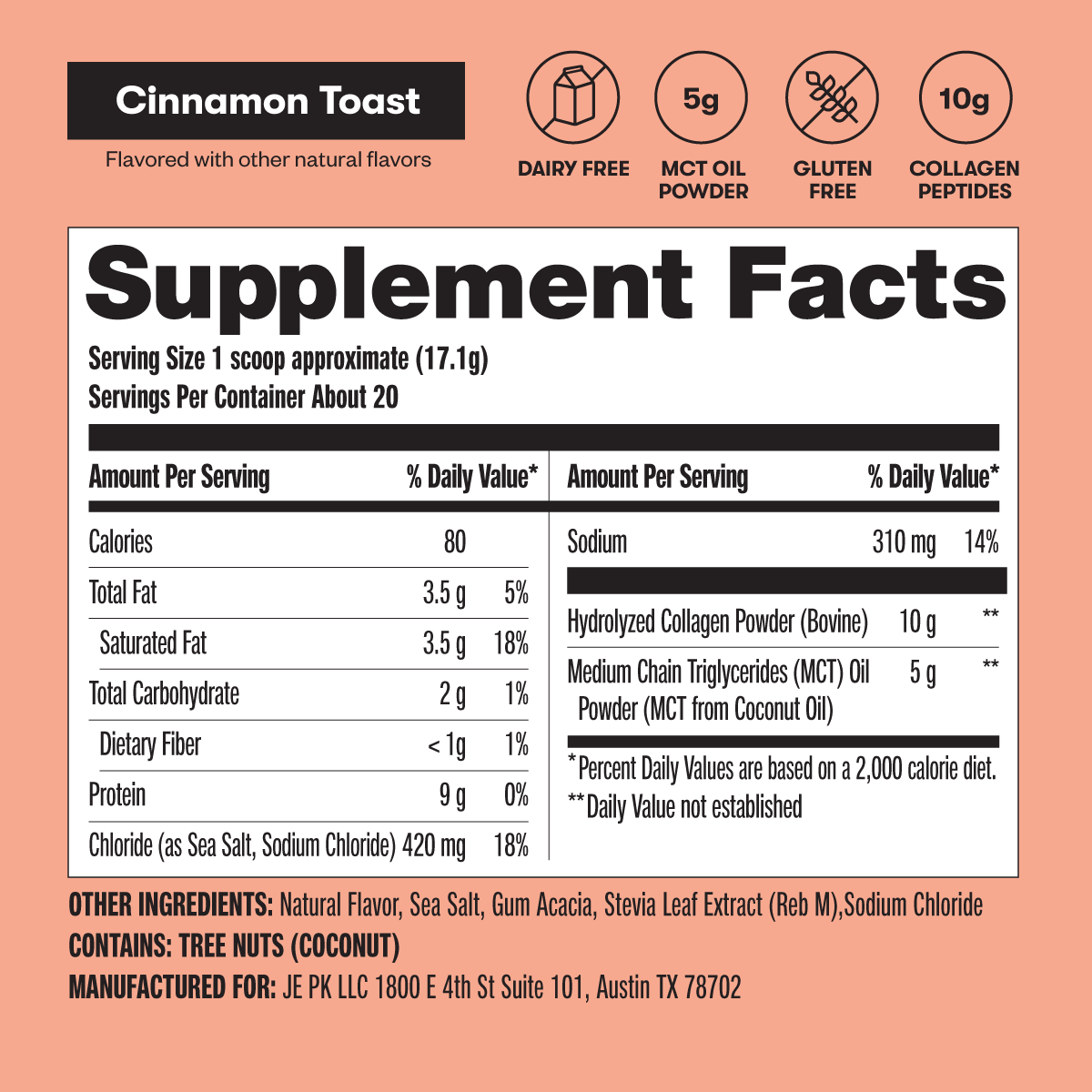 Grass-Fed Collagen Peptides & MCT Brain Boost – Perfect Keto