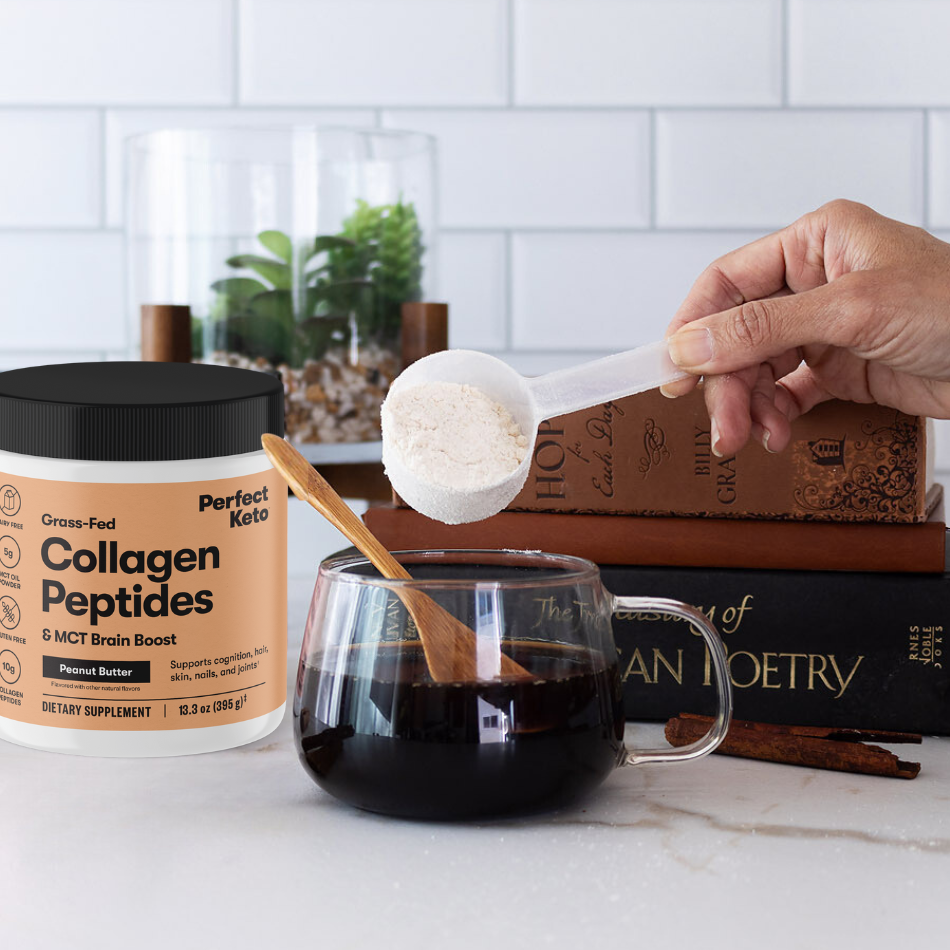 Grass-Fed Collagen Peptides & MCT Brain Boost – Perfect Keto