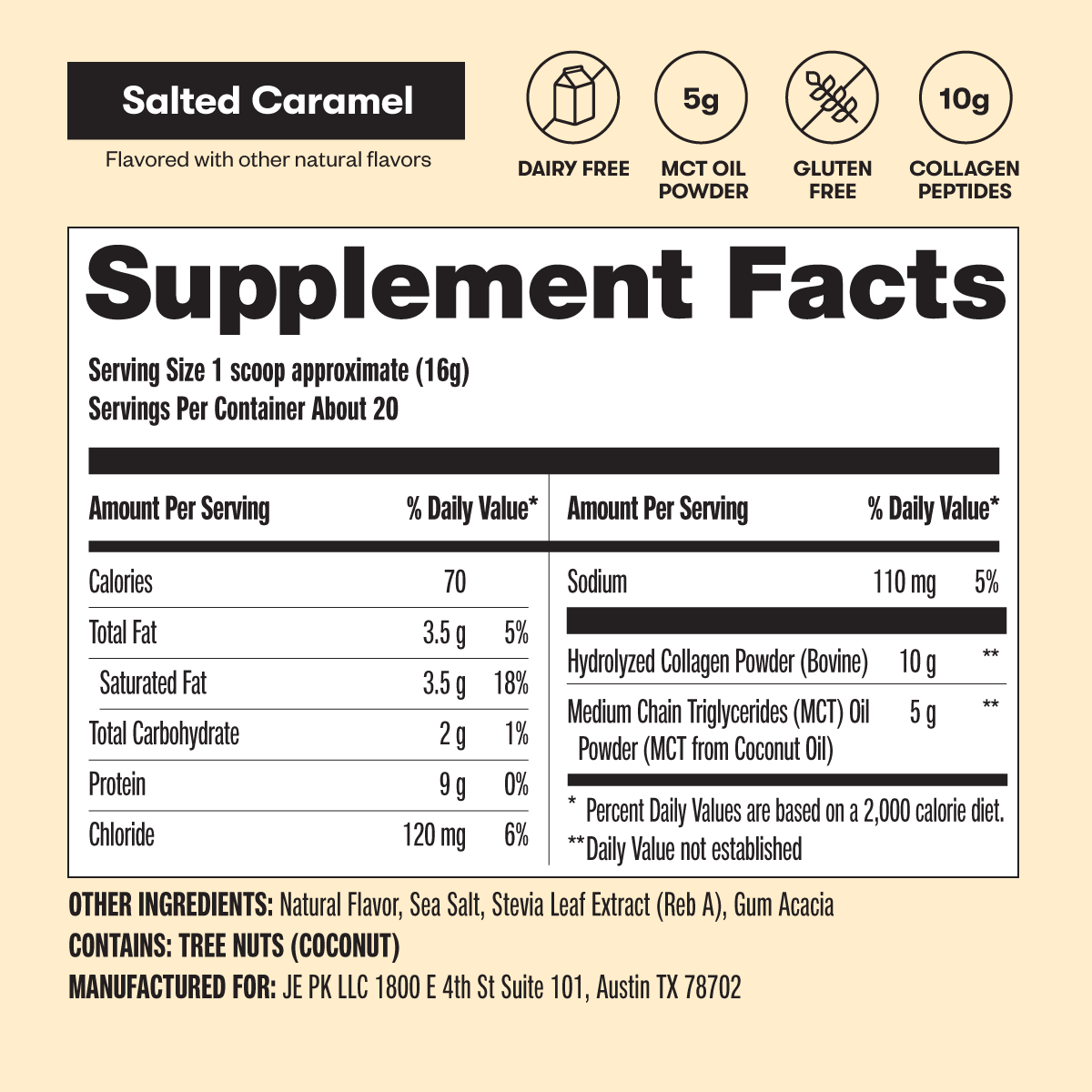 Grass-Fed Collagen Peptides & MCT Brain Boost – Perfect Keto