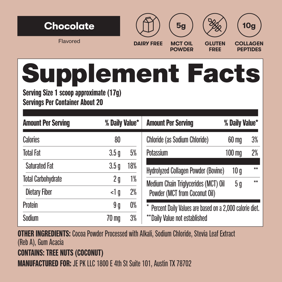 Grass-Fed Collagen Peptides & MCT Brain Boost – Perfect Keto