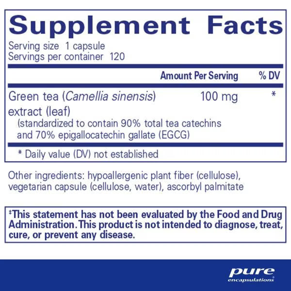 Green Tea Extract (decaffeinated) – Pure Encapsulations