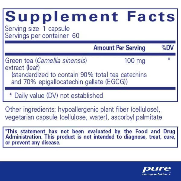 Green Tea Extract (decaffeinated) – Pure Encapsulations