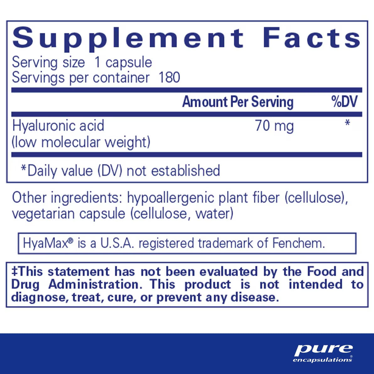 Hyaluronic Acid – Pure Encapsulations