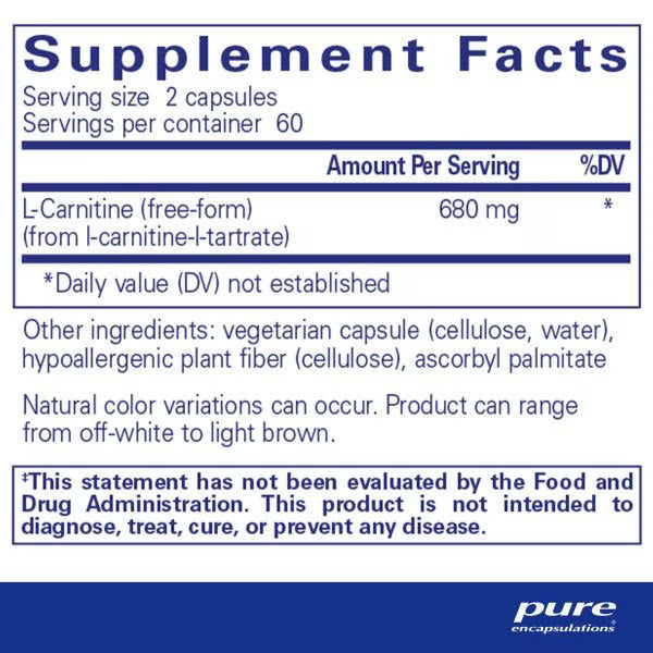 l-Carnitine – Pure Encapsulations