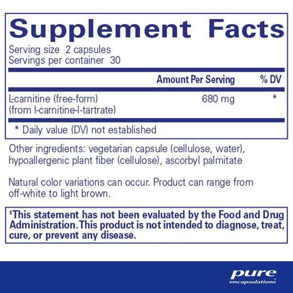 l-Carnitine – Pure Encapsulations