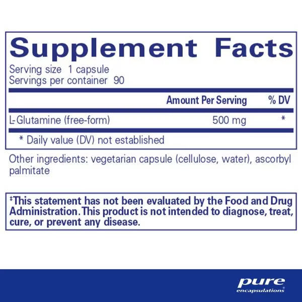l-Glutamine 500 Mg. – Pure Encapsulations