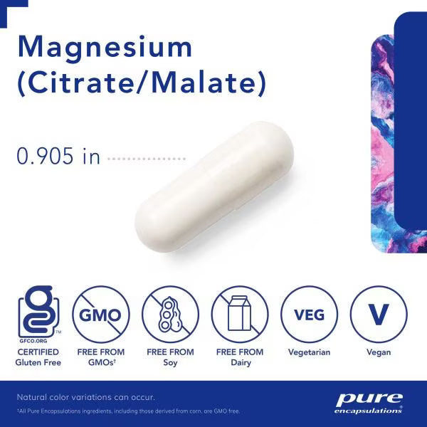 Magnesium (citrate/malate) – Pure Encapsulations