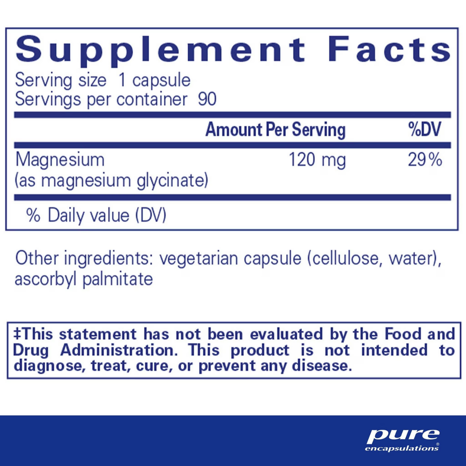 Magnesium Glycinate – Pure Encapsulations