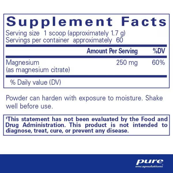 Magnesium (powder) – Pure Encapsulations