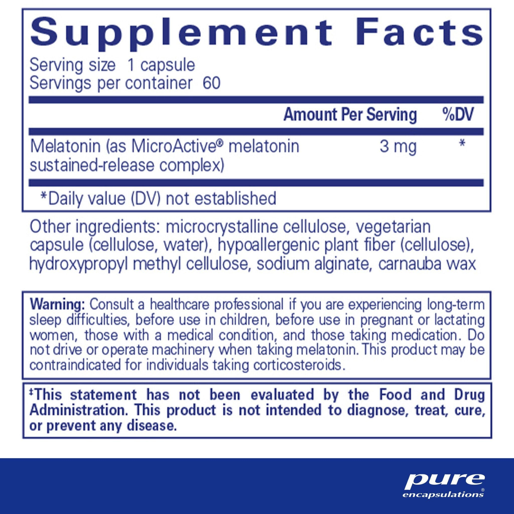Melatonin-SR – Pure Encapsulations