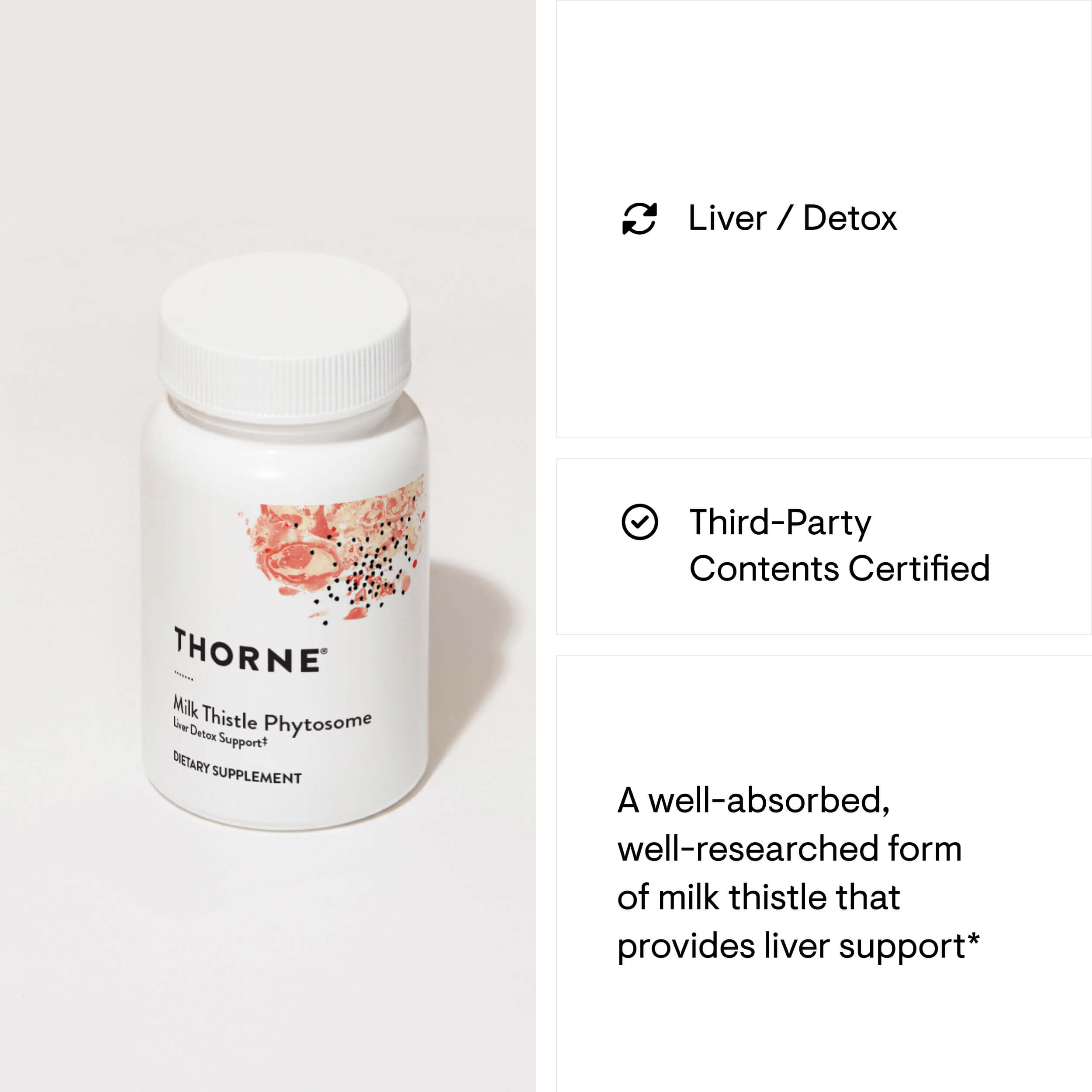 Milk Thistle Phytosome (formerly Siliphos) – Thorne