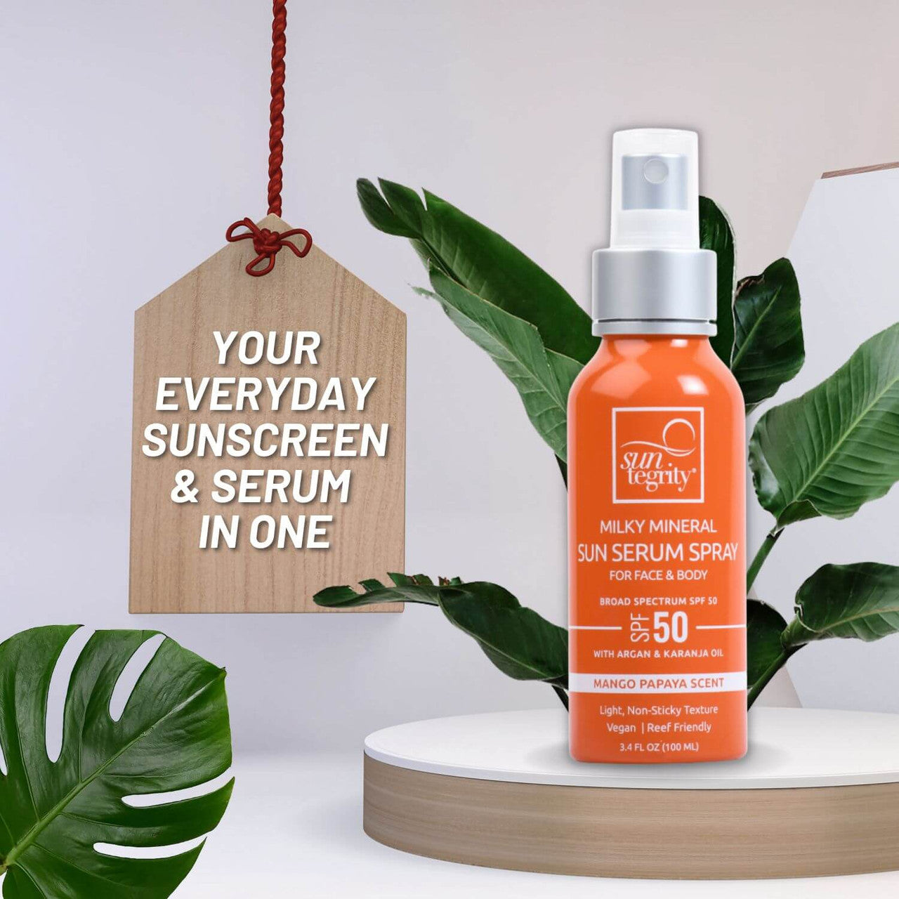 Milky Mineral Sun Serum Spray, SPF 50 – Suntegrity