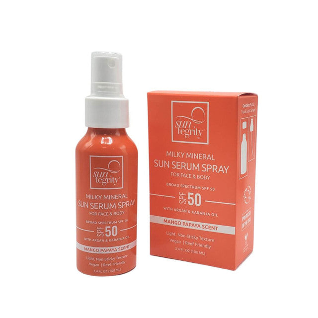 Milky Mineral Sun Serum Spray, SPF 50 – Suntegrity