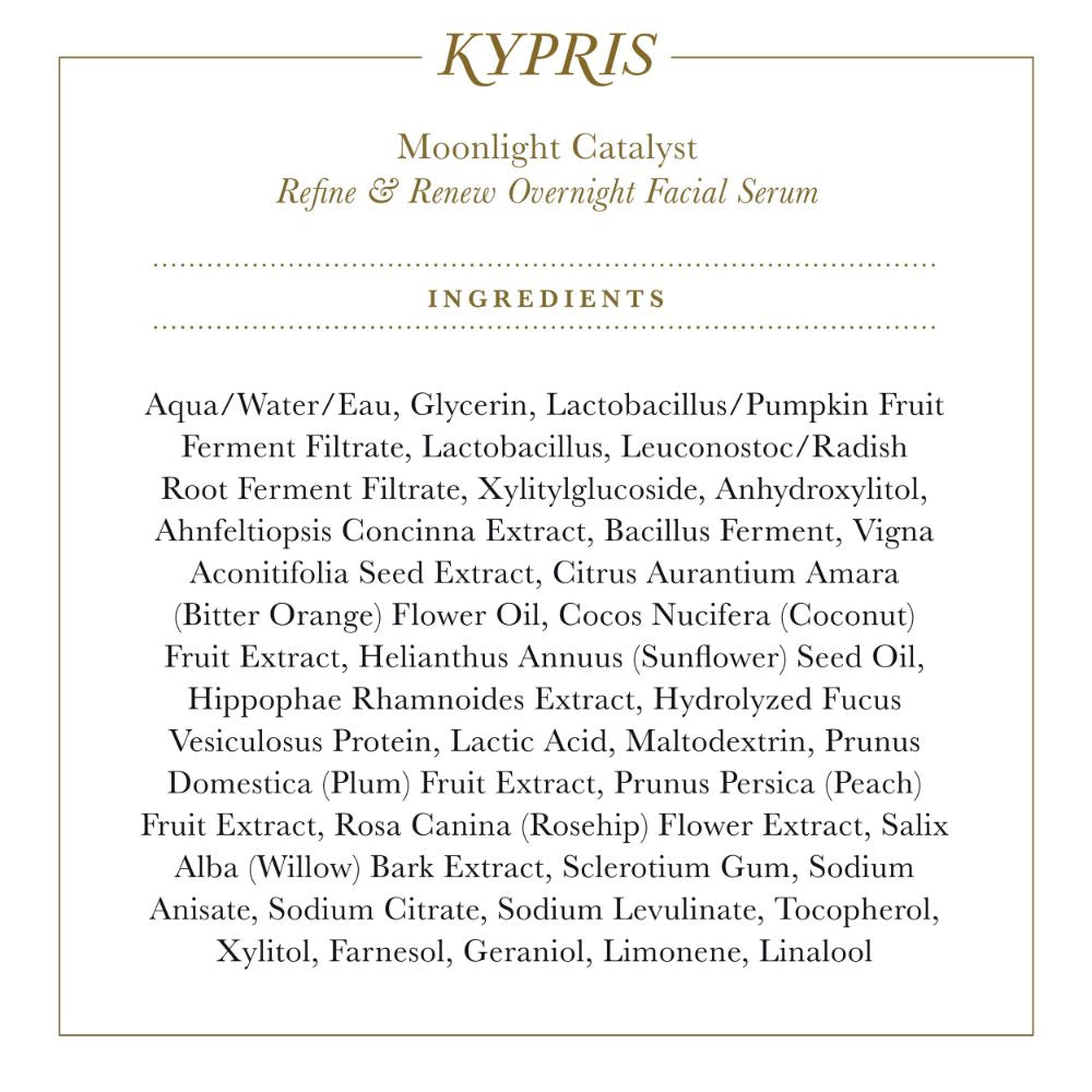 Moonlight Catalyst - Refine & Renew Overnight Facial Serum – KYPRIS