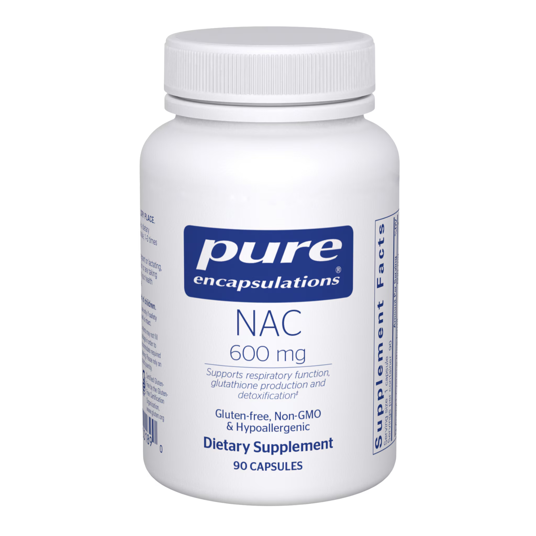 NAC (N-Acetyl-L-Cysteine) 600 mg – Pure Encapsulations