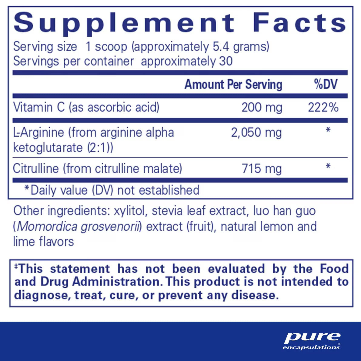 Nitric Oxide Support 162 g – Pure Encapsulations