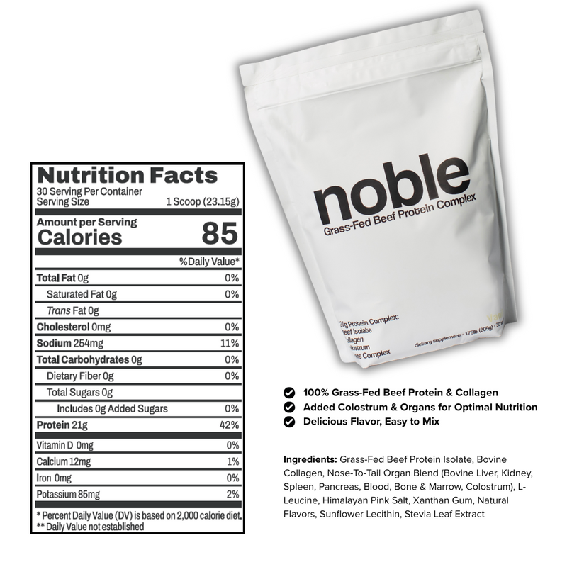 Noble All-in-One Protein: Vanilla (30 servings) – Noble