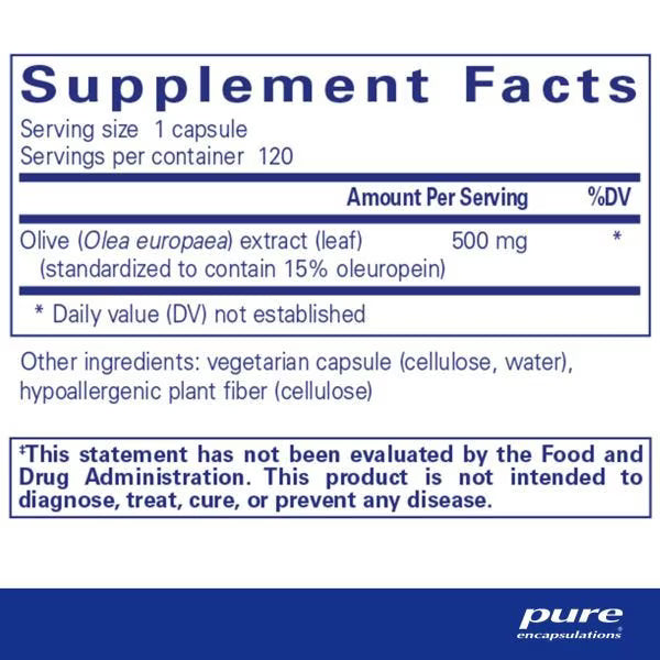 Olive Leaf extract – Pure Encapsulations