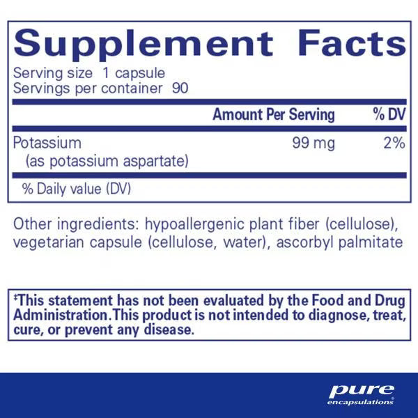 Potassium (aspartate) 90's