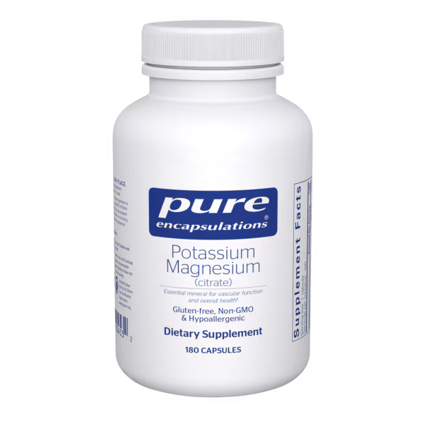 Potassium Magnesium (citrate) 180's – Pure Encapsulations