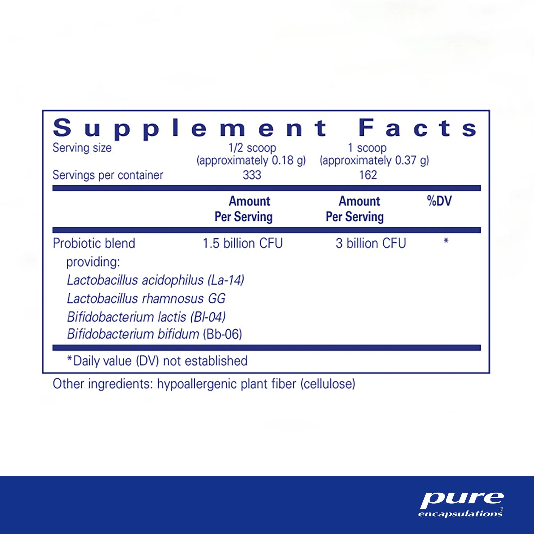 Probiotic 123 – Pure Encapsulations