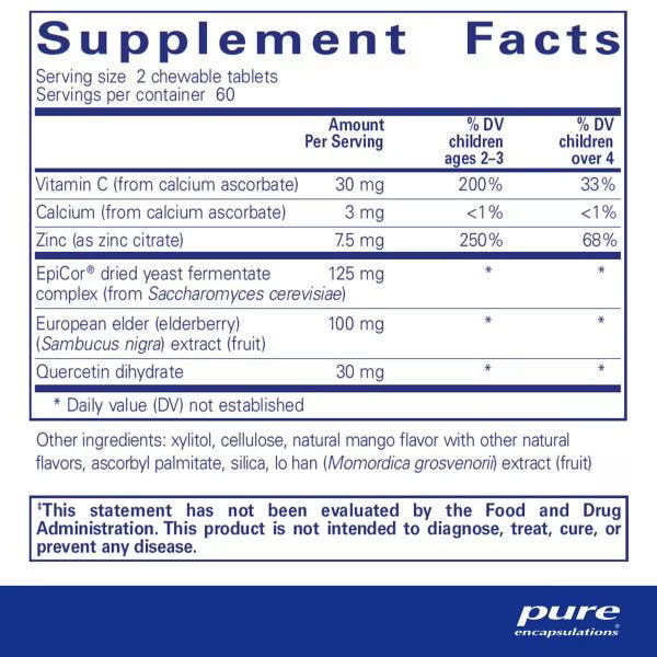 PureDefense chewables 120's – Pure Encapsulations