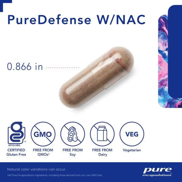PureDefense w/NAC 120's – Pure Encapsulations