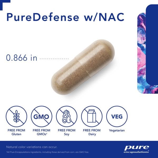 PureDefense w/NAC travel pack – Pure Encapsulations