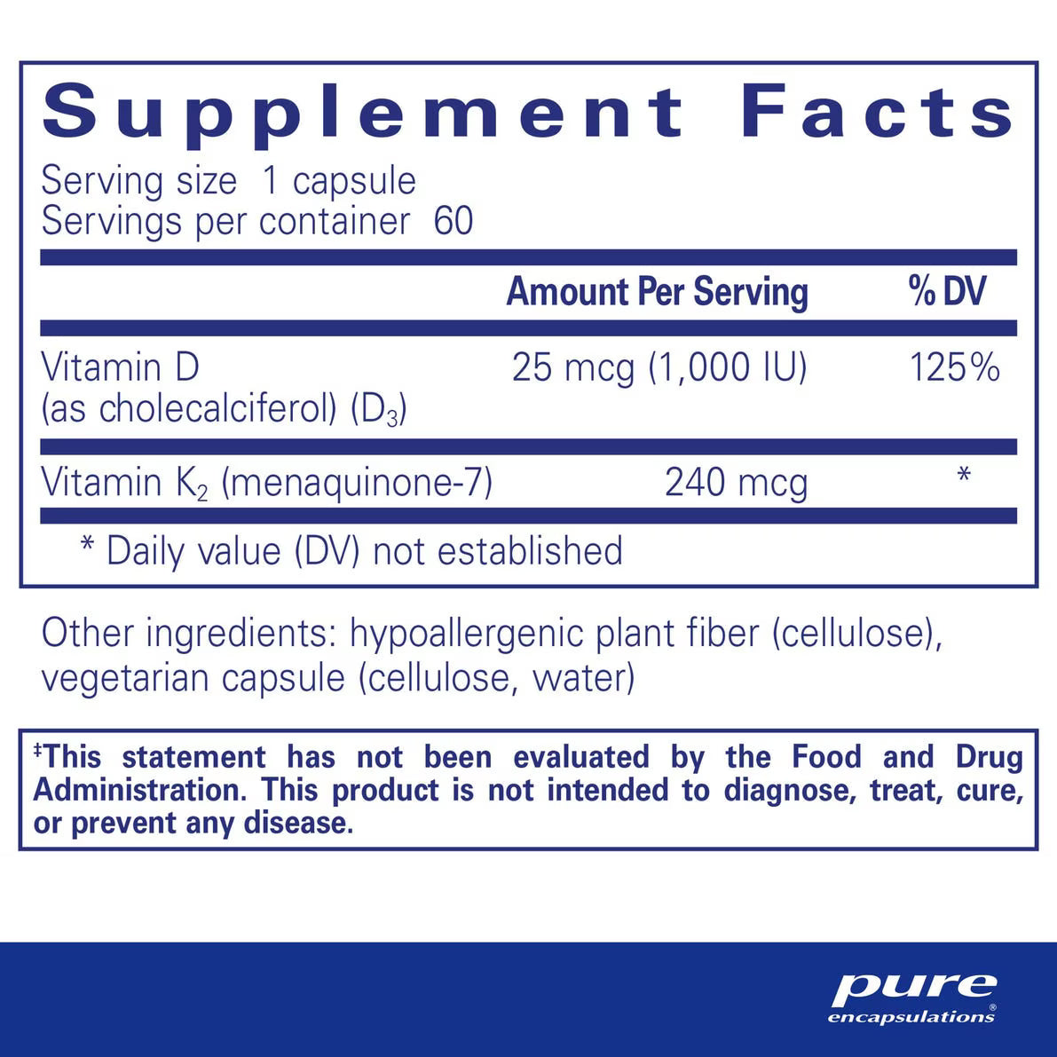 PureHeart® K2D – Pure Encapsulations