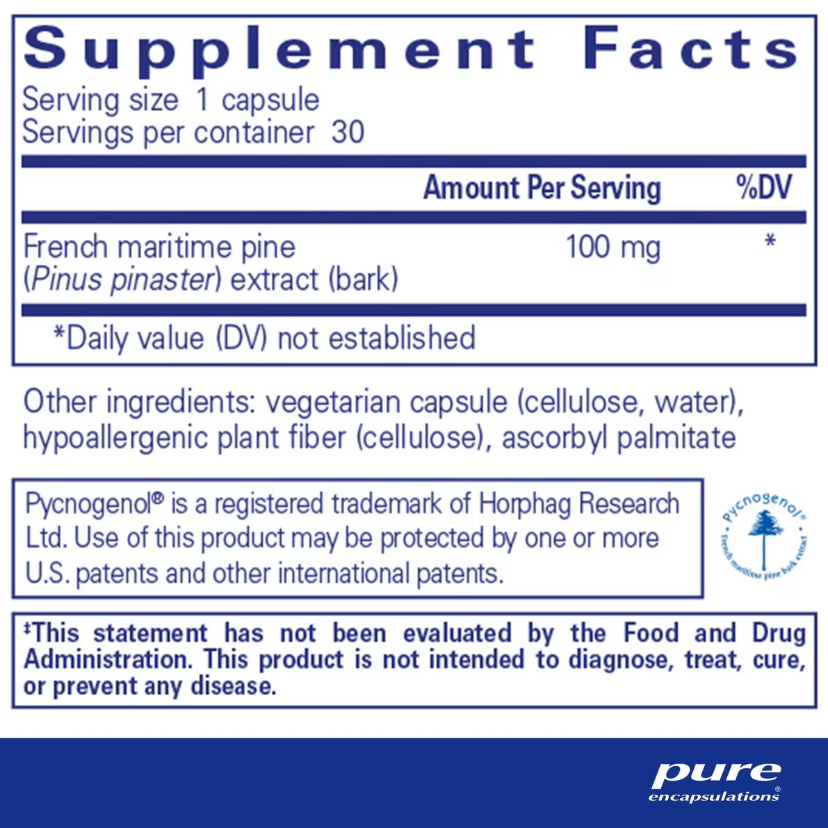 Pycnogenol® 100 mg – Pure Encapsulations
