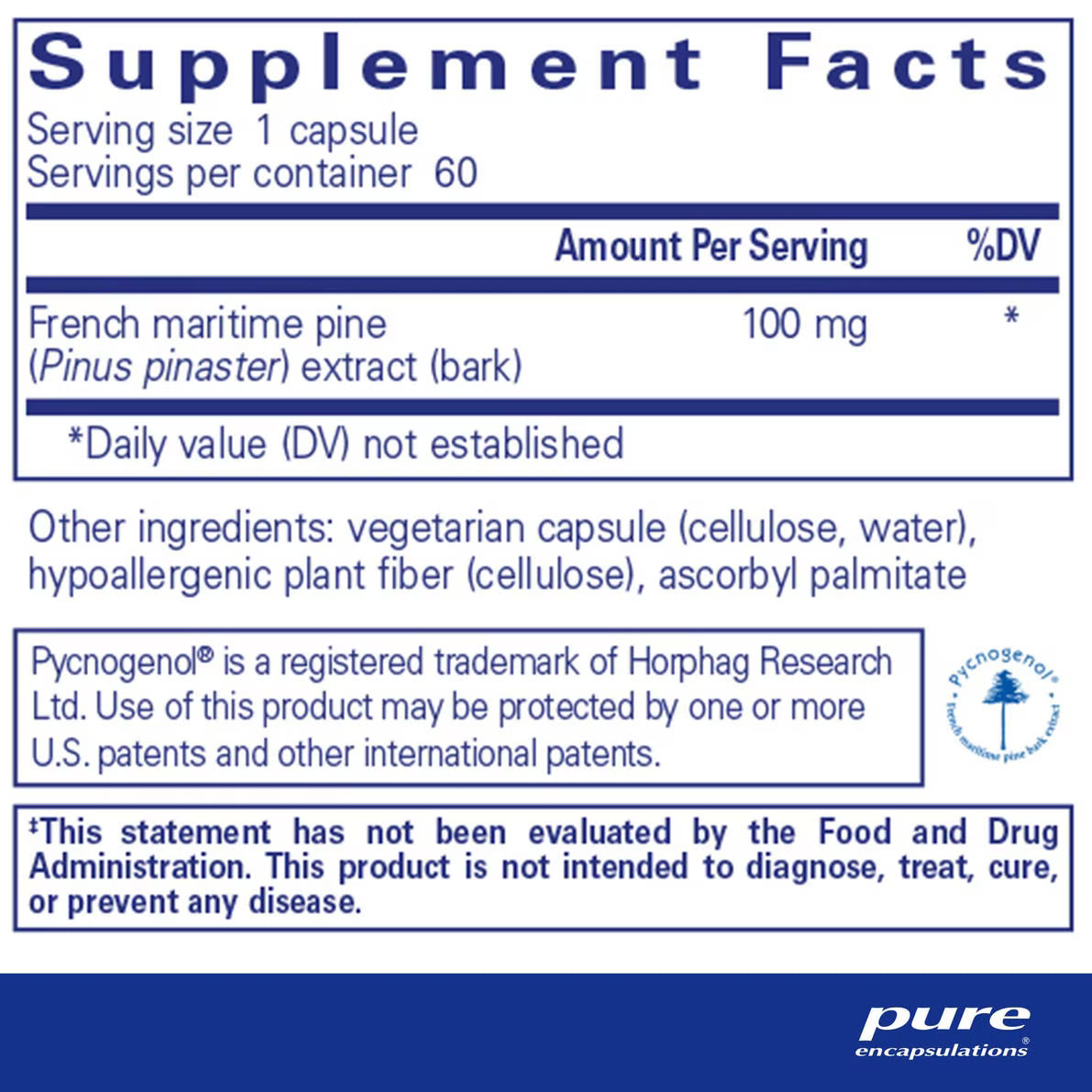 Pycnogenol® 100 mg – Pure Encapsulations