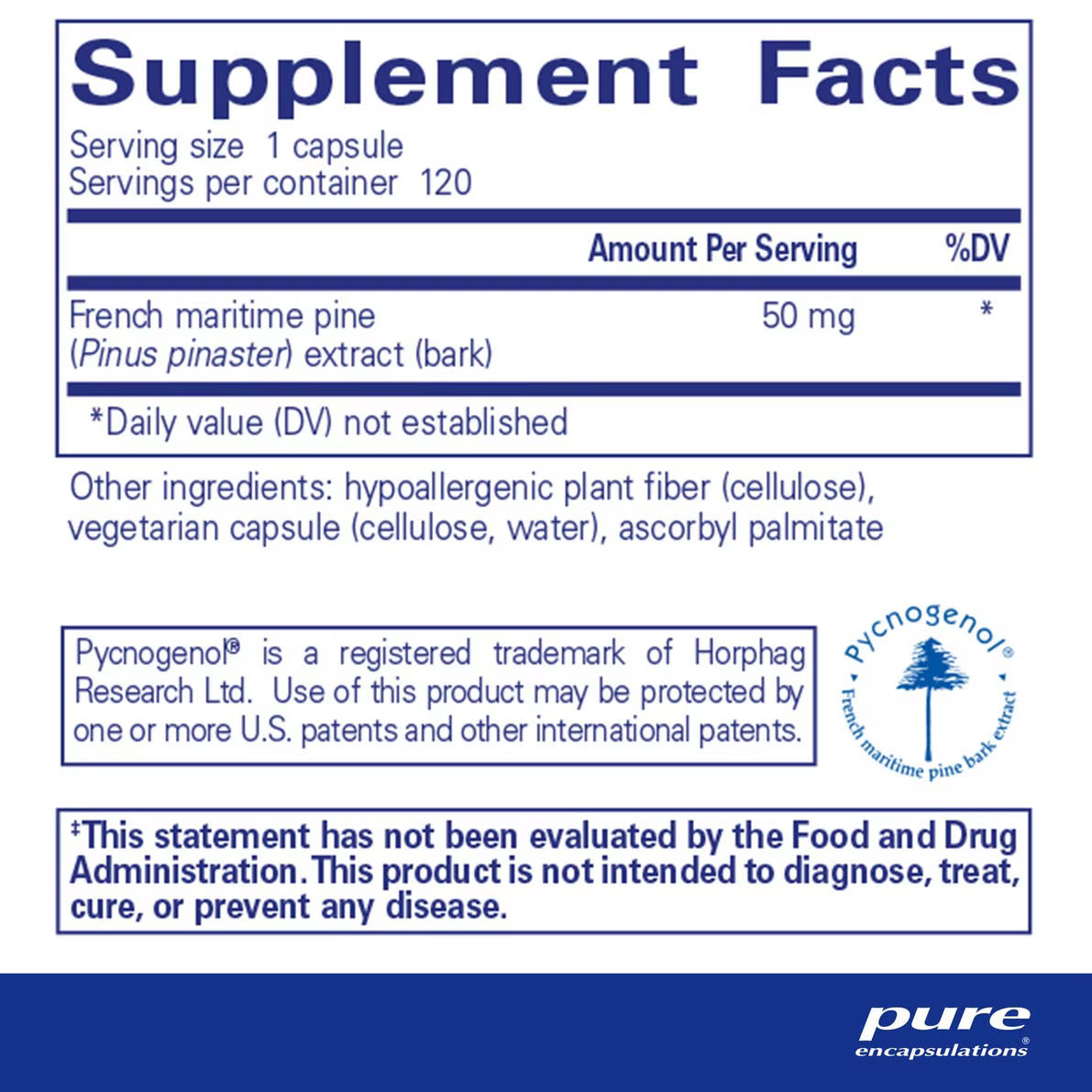 Pycnogenol® 50 mg – Pure Encapsulations