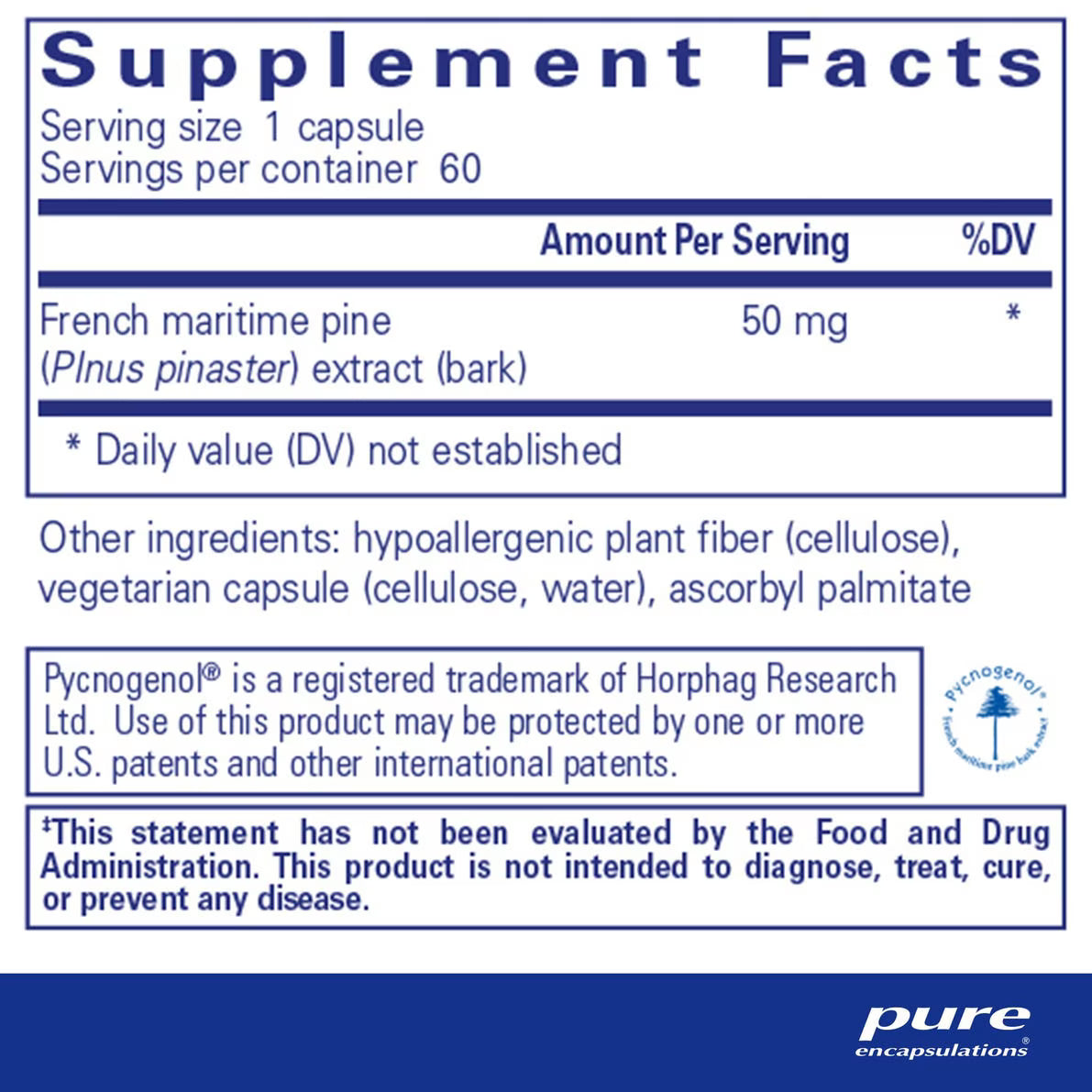 Pycnogenol® 50 mg – Pure Encapsulations