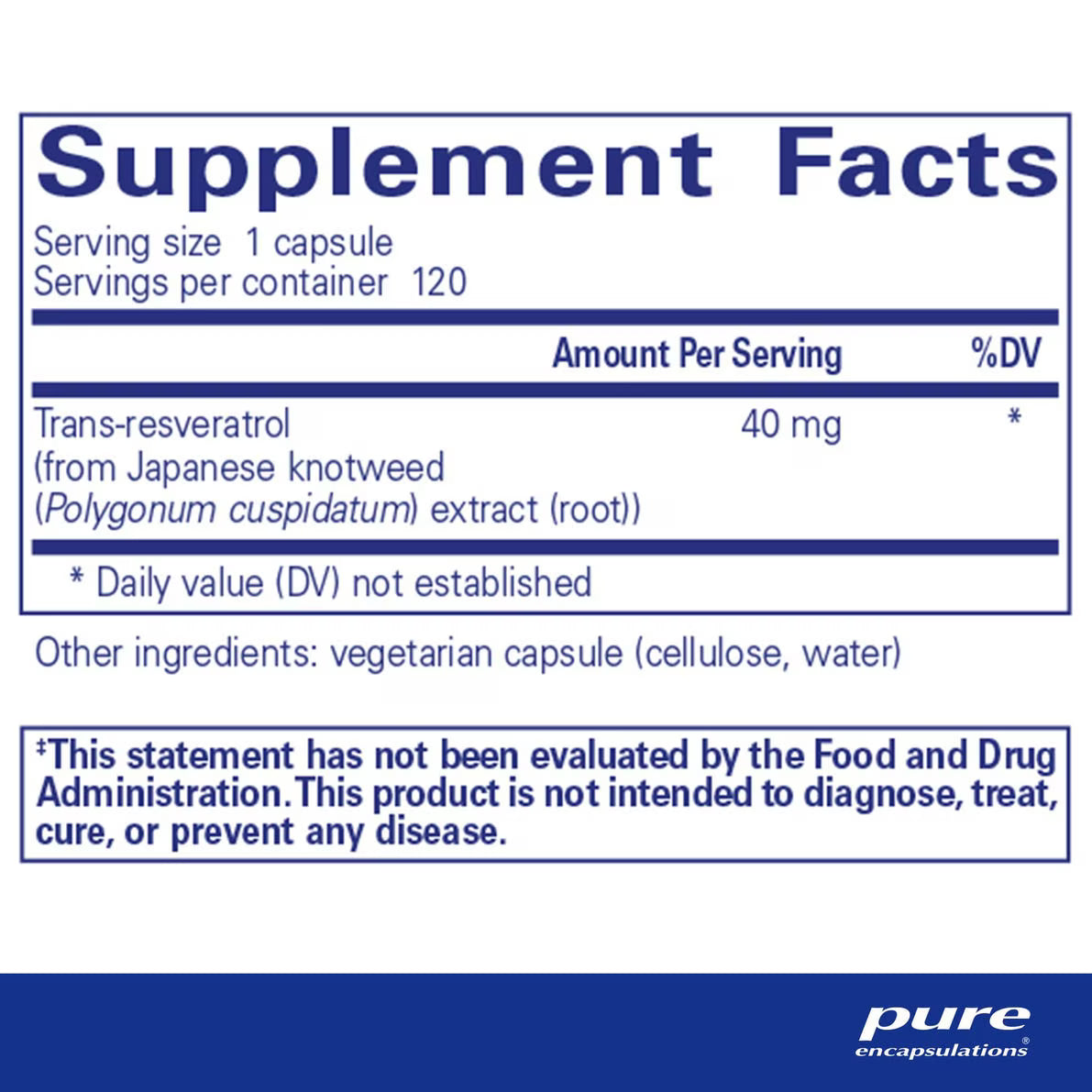 Resveratrol – Pure Encapsulations