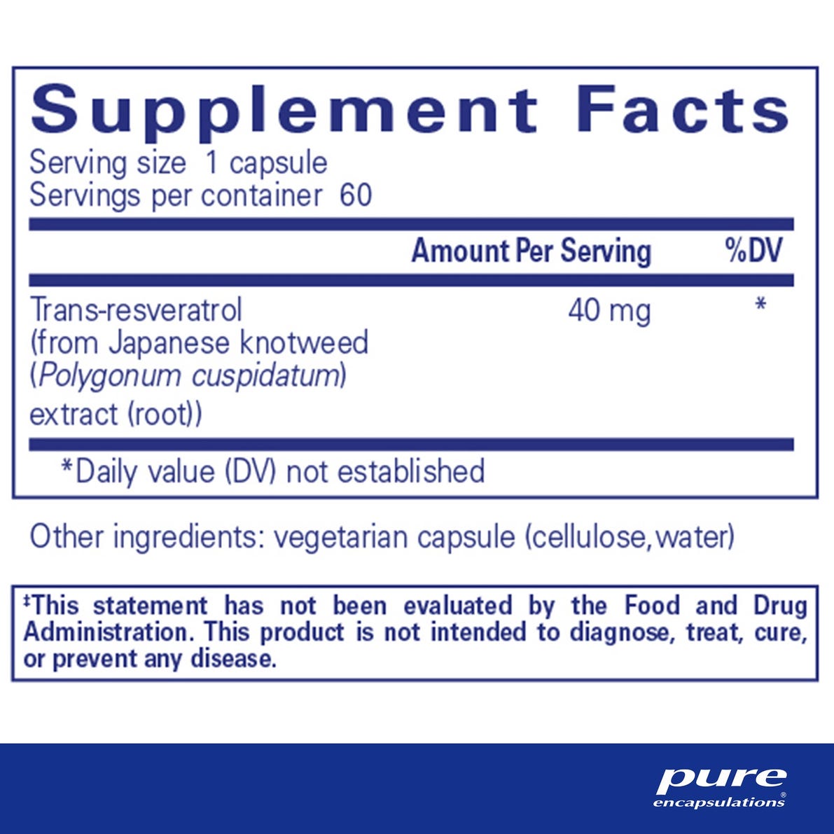 Resveratrol – Pure Encapsulations