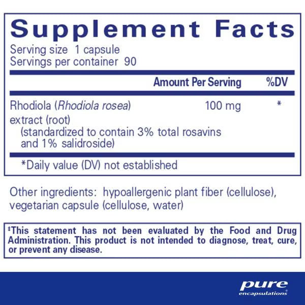 Rhodiola Rosea – Pure Encapsulations
