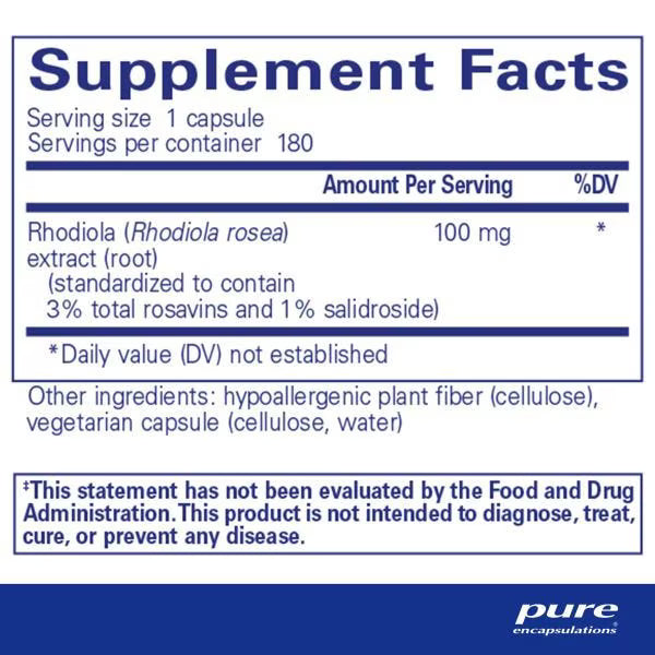 Rhodiola Rosea – Pure Encapsulations