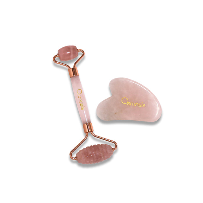 Rose Quartz Facial Roller & Gua Sha Set – Osmosis