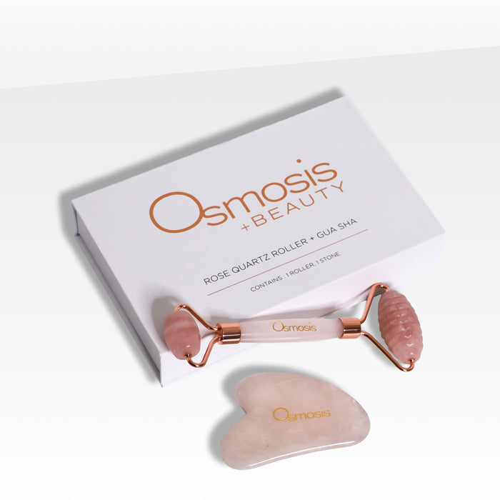 Rose Quartz Facial Roller & Gua Sha Set – Osmosis