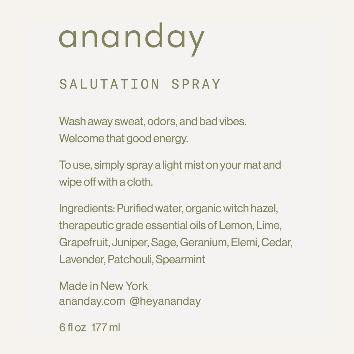 Sage & Citrus Salutation Spray – Ananday