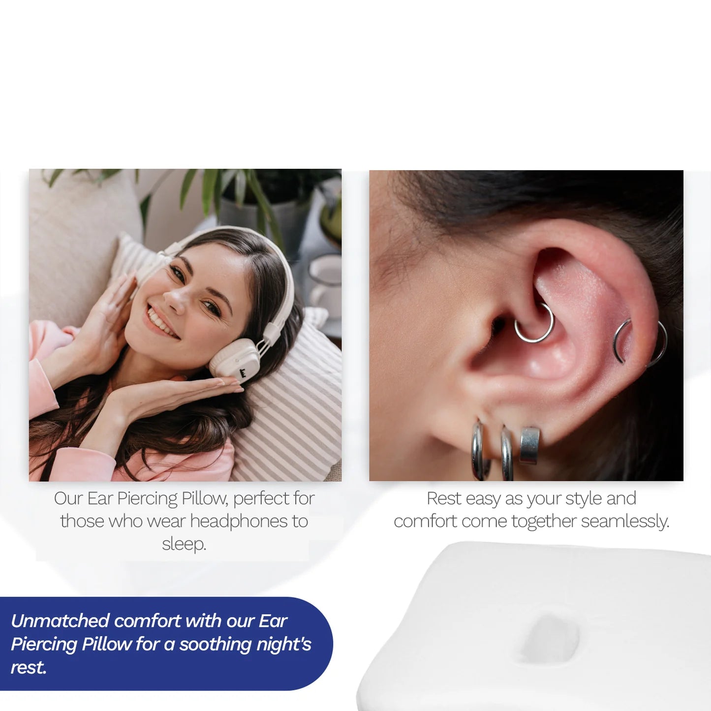 The Ear Piercing Pillow – Back Support Systems