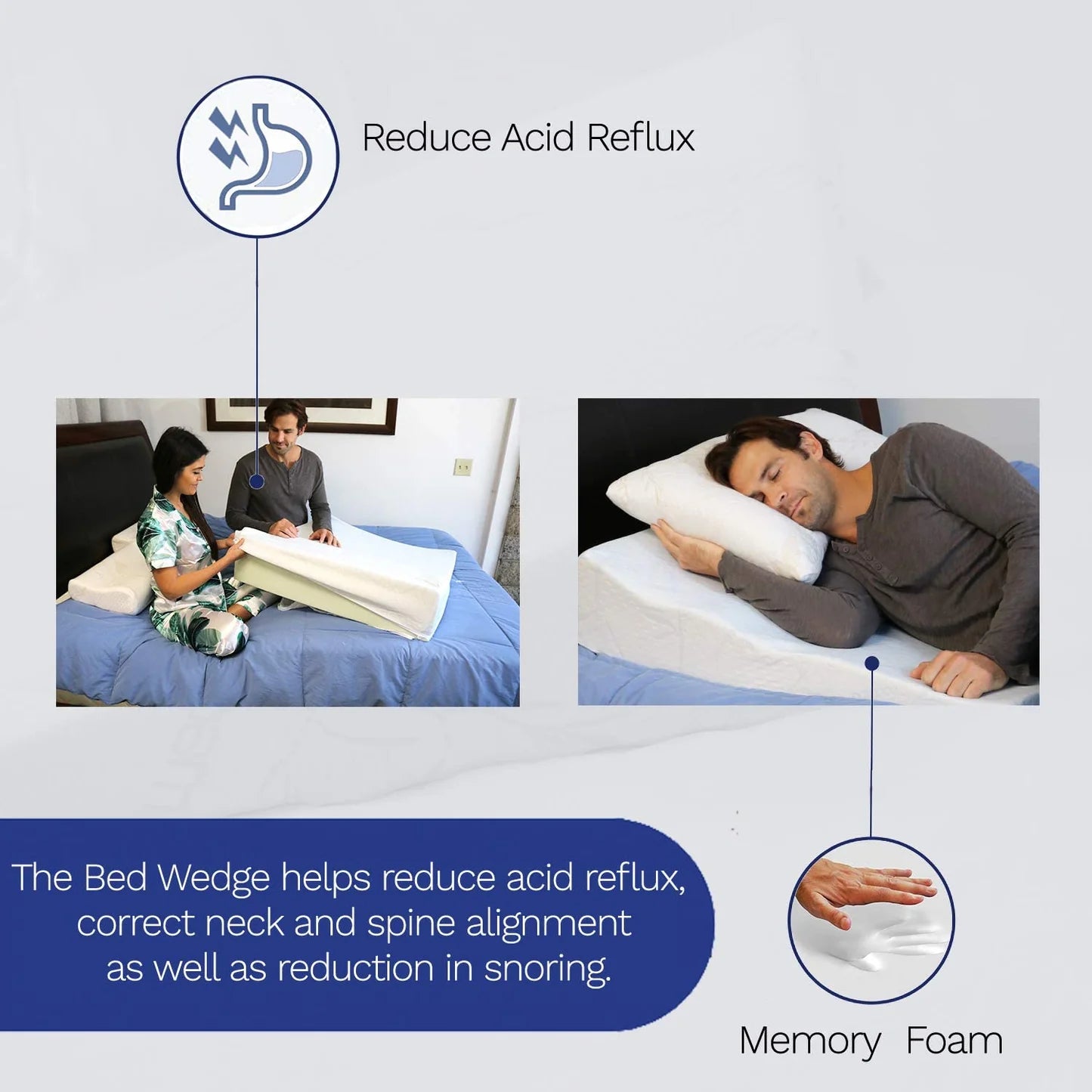 The Side Sleeping Wedge Pillow – Back Support Systems