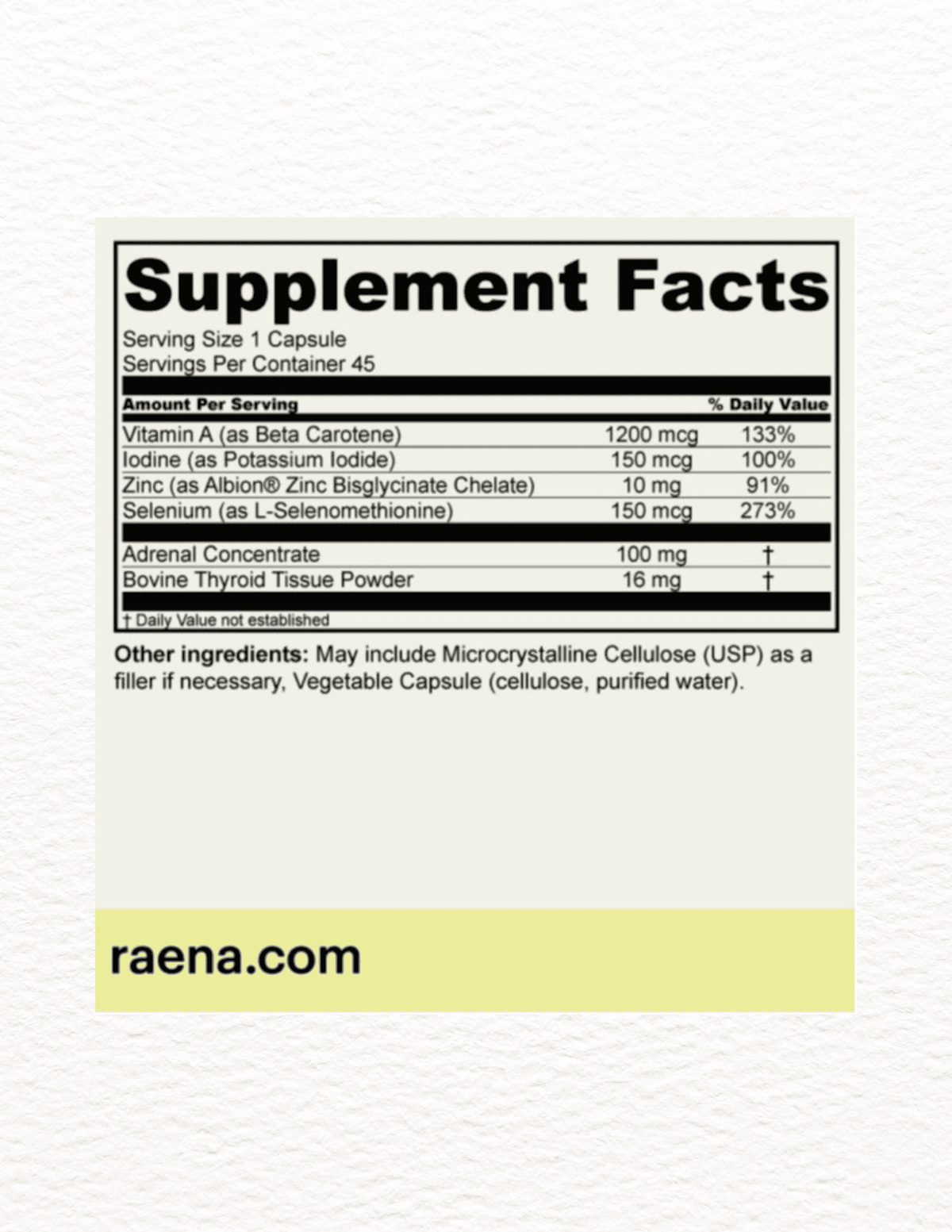 Thyroid Harmony Herbal Support – Raena