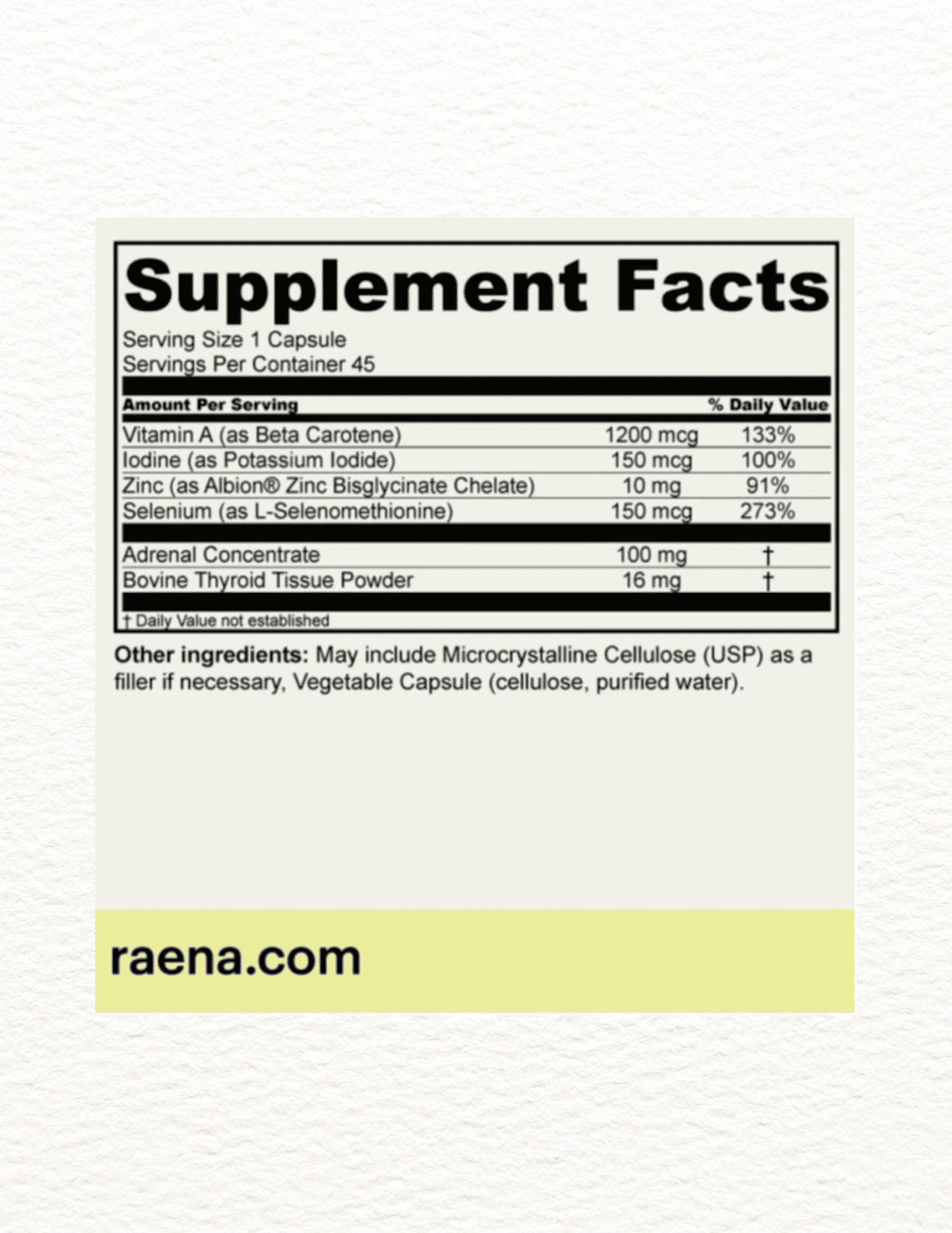 Thyroid Harmony Herbal Support – Raena