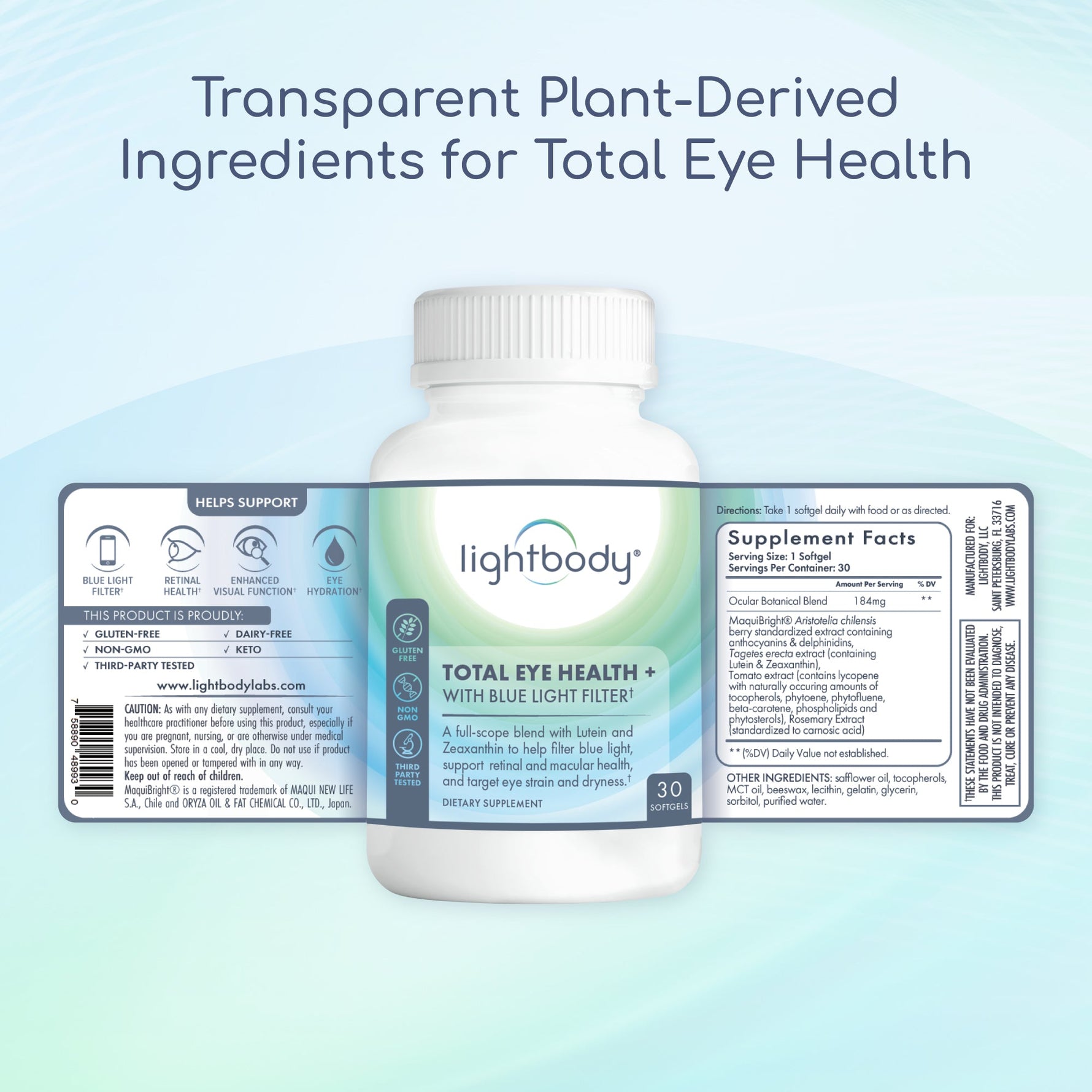 Total Eye Health + With Blue Light Filter Supplement – DefenderShield