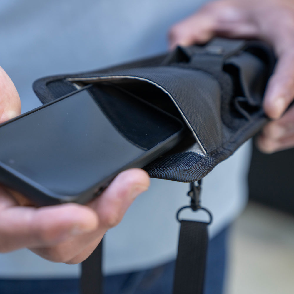 Ultra Armor ConcealShield Cell Phone Faraday Travel Bag – EMF + RFID Blocking Privacy Pouch – DefenderShield