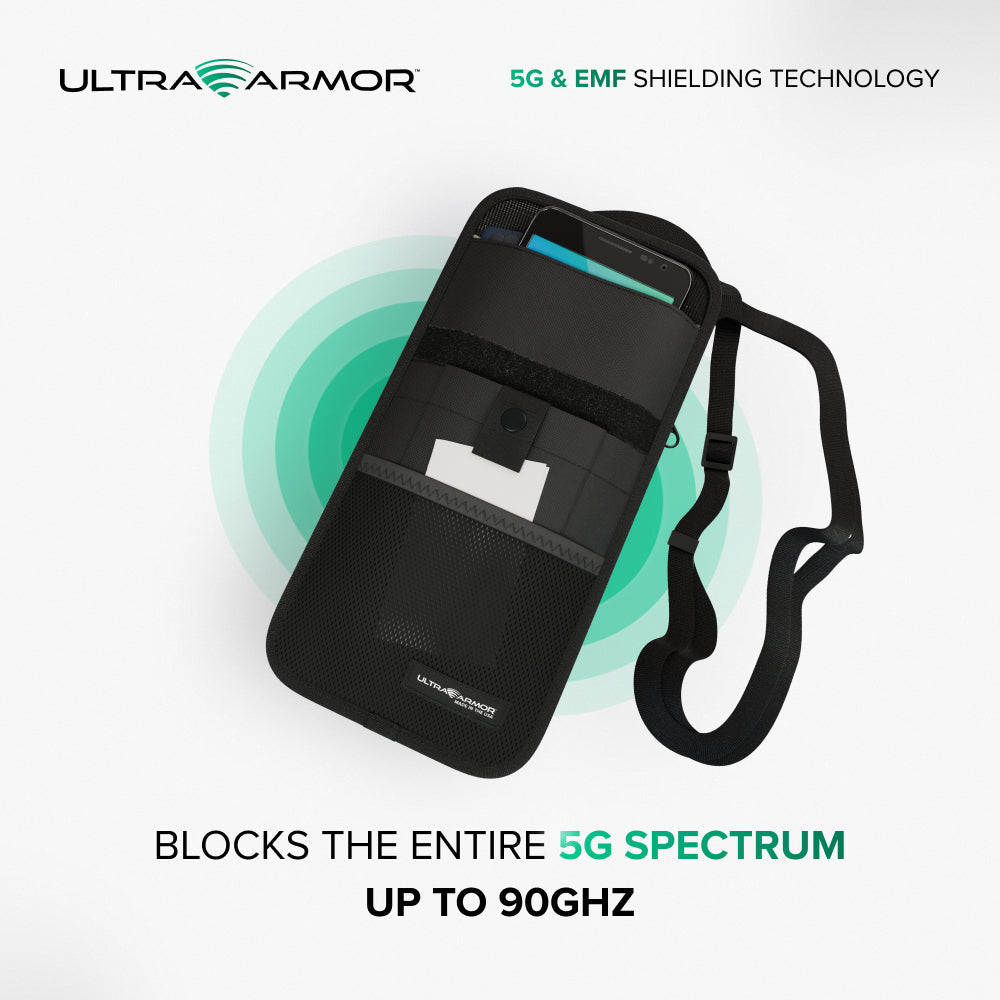Ultra Armor ConcealShield Cell Phone Faraday Travel Bag – EMF + RFID Blocking Privacy Pouch – DefenderShield