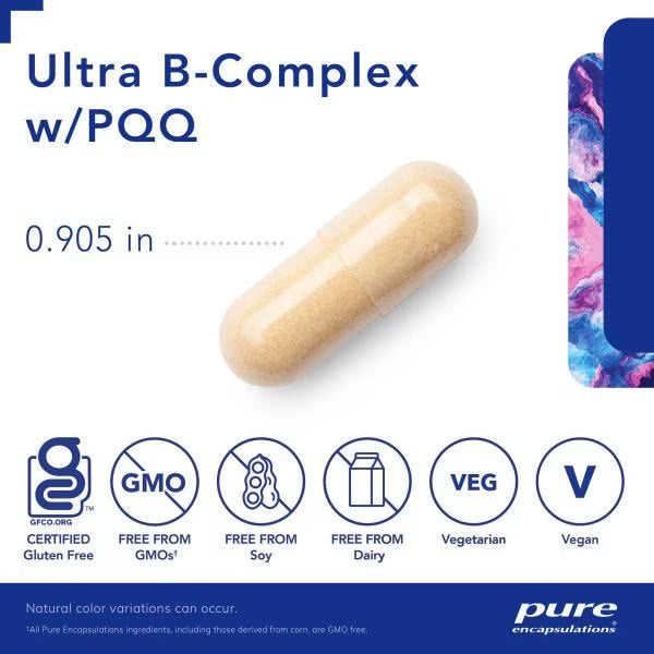 Ultra B-Complex w/ PQQ – Pure Encapsulations