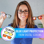 Versa Blue Light Blocking Glasses – 2 in 1 Clip On Lenses – DefenderShield