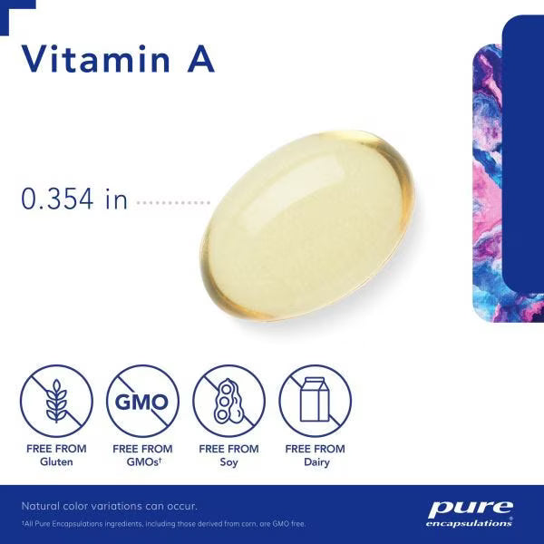 Vitamin A 3,000 mcg (10,000 IU) – Pure Encapsulations